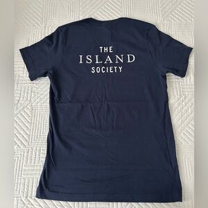 NWOT Kenny Flowers The Island Society Graphic Navy Blue Men's Tee Size Medium